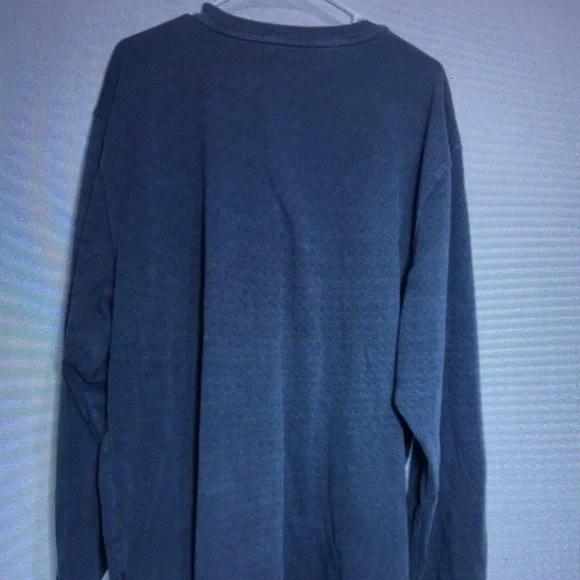 Carhartt Long-Sleeve Henley Shirt in Washed Navy - Picture 2 of 2